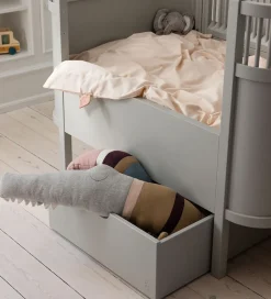 Pyntepuder*Sebra Pude - Strikket - 190 cm - Sleepy Croc - Powder Rose Mix