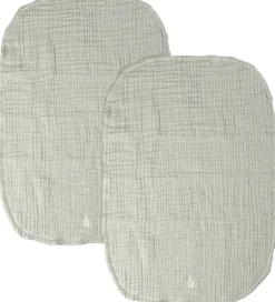 Pusletid|Puslepuder Og -Underlag*Sebra Pusleunderlag - 2-pak - Musselin - Mist Green