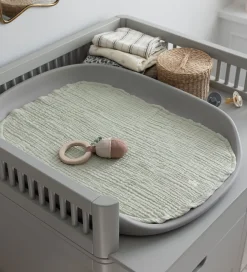 Pusletid|Puslepuder Og -Underlag*Sebra Pusleunderlag - 2-pak - Musselin - Mist Green