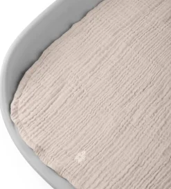 Pusletid|Puslepuder Og -Underlag*Sebra Pusleunderlag - 2-pak - Musselin - Jetty Beige