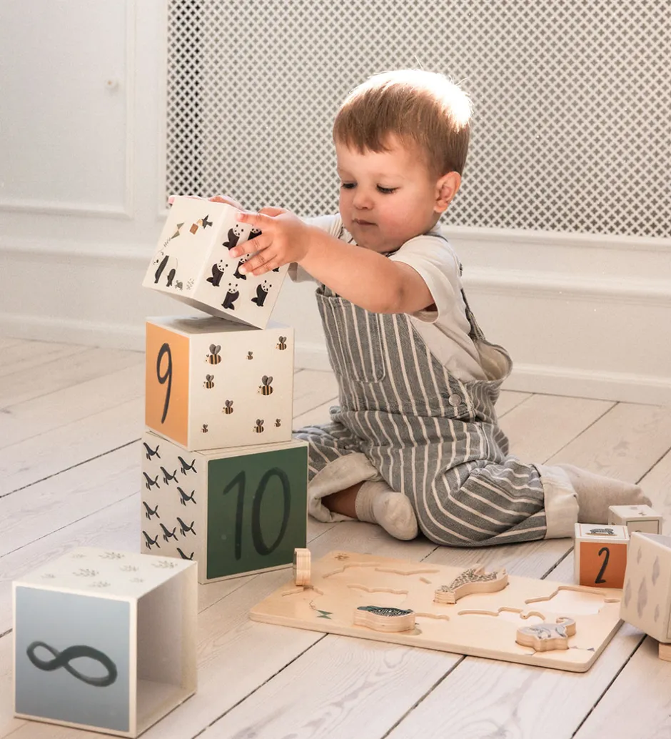 Sebra Stablekasse - World Of - 10 stk - Beige