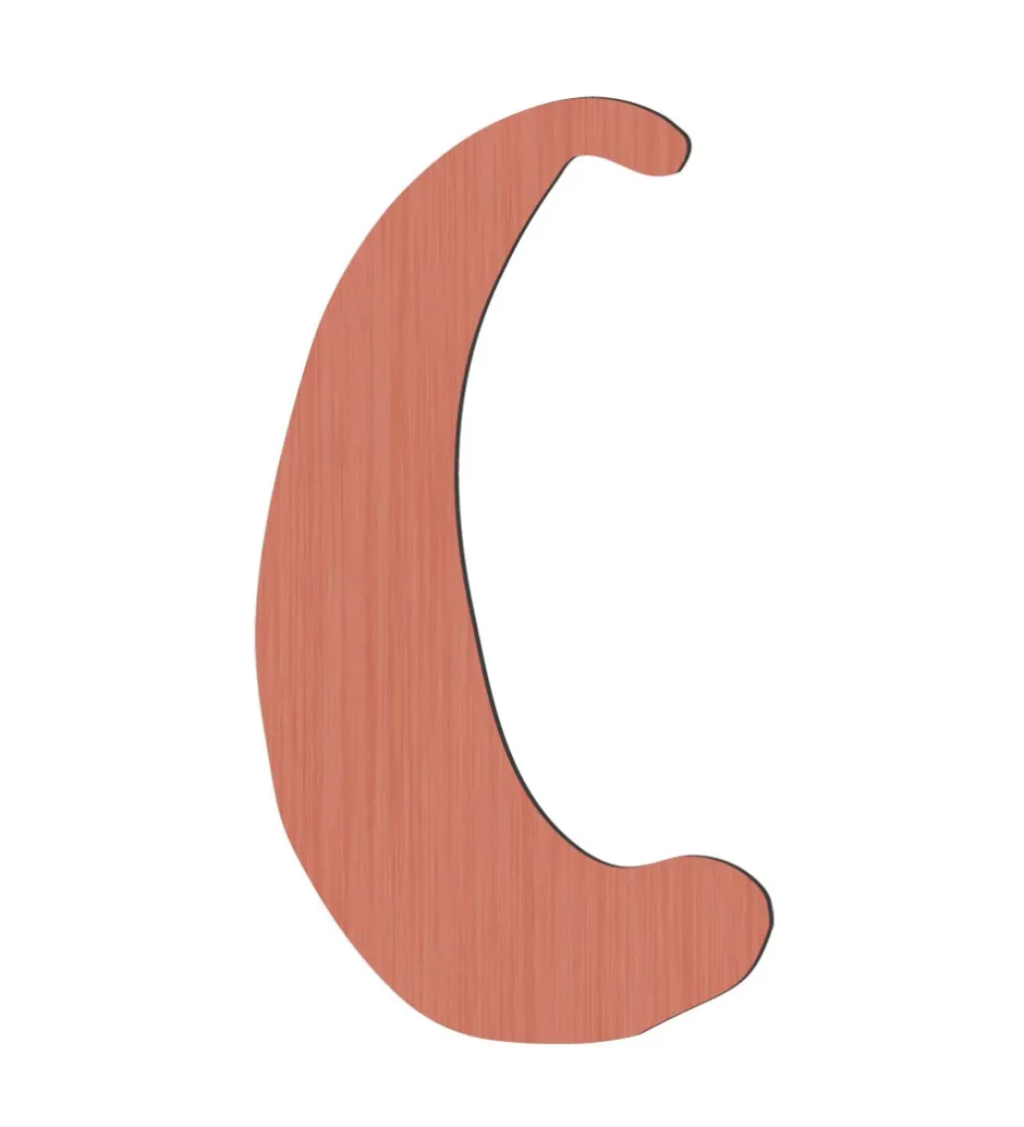 Bogstaver*Sebra Træbogstaver - C - Watermelon Pink