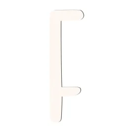 Bogstaver*Sebra Træbogstaver - F - Birchbark Beige