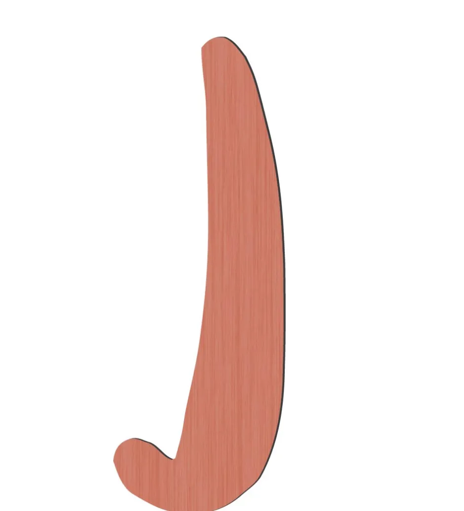 Bogstaver*Sebra Træbogstaver - J - Watermelon Pink
