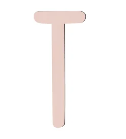 Sebra Træbogstaver - T - Birchbark Beige