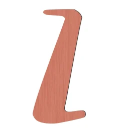 Bogstaver*Sebra Træbogstaver - Z - Watermelon Pink