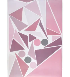 Wallsticker*Sebra Wallstickers - Rosa Geometrisk Fugl