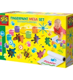 Maling|Kreasæt*SES Creative - Fingermaling Megasæt - 6x110ml
