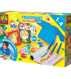 Maling|Kreasæt*SES Creative - Min Første - Fingermaling Megasæt