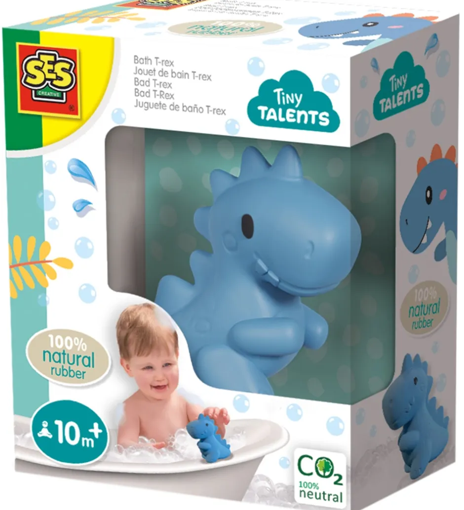 Strandlegetøj|Badedyr*SES Creative Badedyr - T-Rex - Naturgummi
