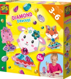 Kreasæt*SES Creative Diamantmosaik - Dansende Dyr