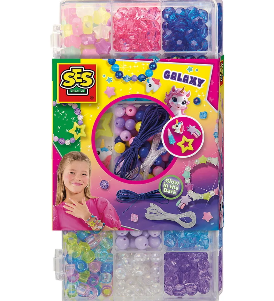 Kreasæt*SES Creative Smykkesæt - Galaxy Perler
