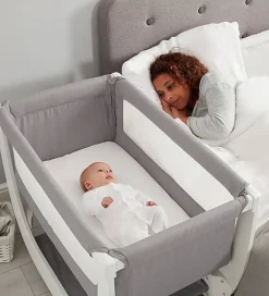 Senge*Shnuggle Babyseng - Air - Bedside Crib - 95x56 cm - Dove Grey