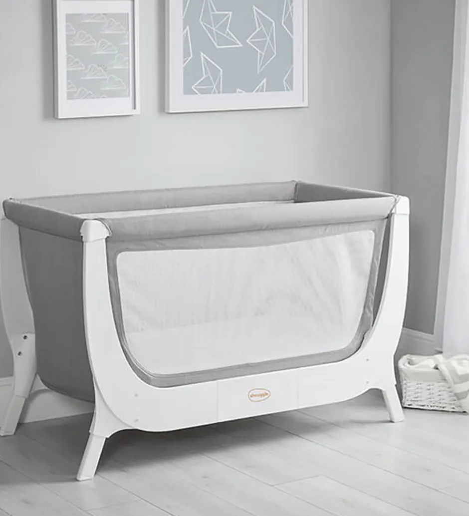 Senge*Shnuggle Barneseng - Ombygningssæt - 125x66 cm - Dove Grey