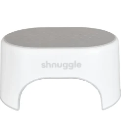 Shnuggle Skammel - 38x26x18 cm - Hvid m. Grå
