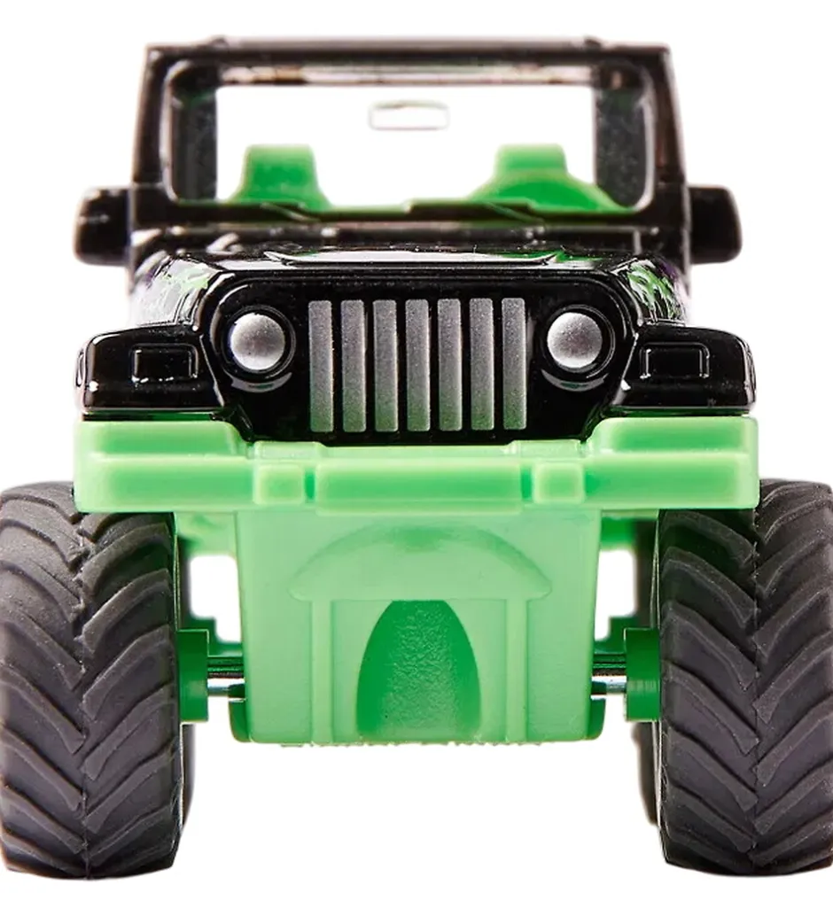 Biler, Tog Og Køretøjer*Siku Bil - Jeep Big Wheel - Sort/Grøn