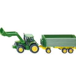 Siku Traktor m. Anhænger - 1:87 - John Deere With Front Loader A