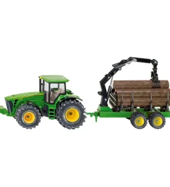 Traktorer*Siku Traktor m. Skovbrugstrailer - John Deere 8430 - 1:50 - Grøn