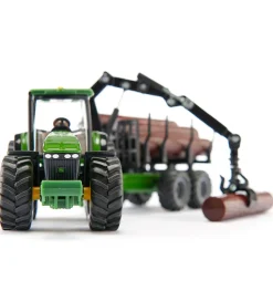 Traktorer*Siku Traktor m. Skovbrugstrailer - John Deere 8430 - 1:50 - Grøn