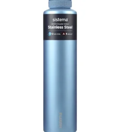 Termoflasker|Drikkedunke*Sistema Termoflaske - Stainless Steel - 600 ml - Peace Blue