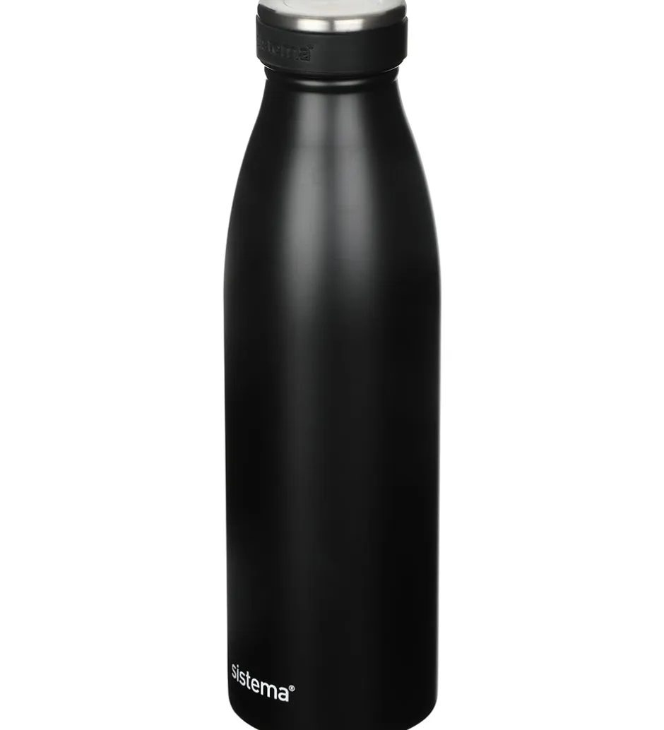 Termoflasker*Sistema Termoflaske - Stainless Steel - 500 ml - Sort