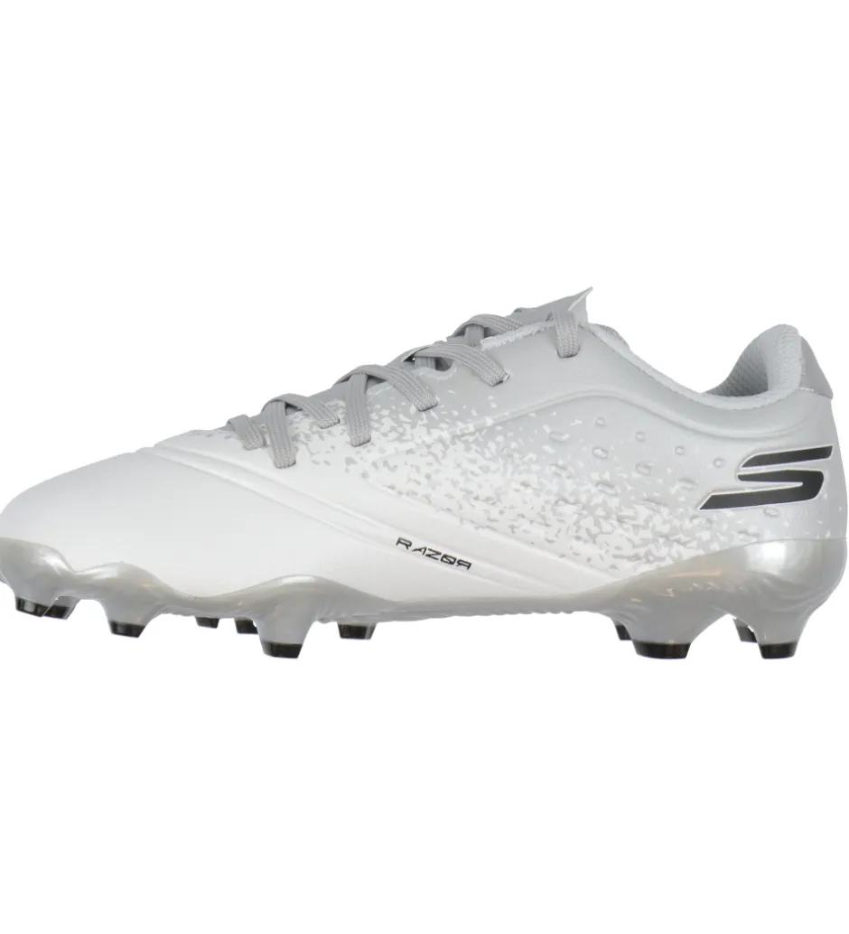 Fodboldstøvler - Græs (Fg)*Skechers Fodboldstøvler - Razor 1.5 JR Youth FG - Hvid/Sølv