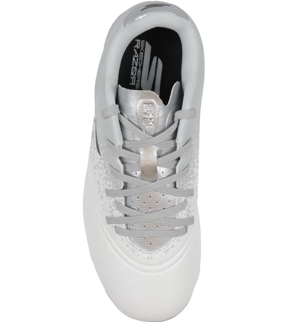 Fodboldstøvler - Græs (Fg)*Skechers Fodboldstøvler - Razor 1.5 JR Youth FG - Hvid/Sølv