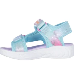 Blinkesko*Skechers Sandaler m. Lys - Unicorn Dreams - Purple Multicolor