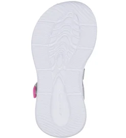 Blinkesko*Skechers Sandaler m. Lys - Sola Glow - Silver/Hot Pink