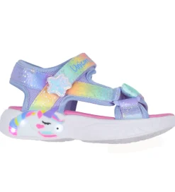 Blinkesko*Skechers Sandaler m. Lys - S Lights Unicorn Dreams - Blue/Multi