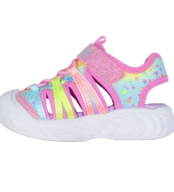 Blinkesko*Skechers Sandaler m. Lys - Unicorn Dreams Explorer - Pink/Multi
