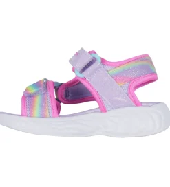 Blinkesko*Skechers Sandaler m. Lys - Dreamy Unicorns - Lavender Multi