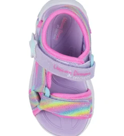Blinkesko*Skechers Sandaler m. Lys - Dreamy Unicorns - Lavender Multi