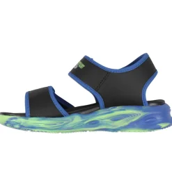 Skechers Sandaler m. Lys - Lights Sola - Sort/Blå