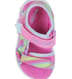 Blinkesko*Skechers Sandaler m. Lys - Dreamy Unicorns - Pink/Multi