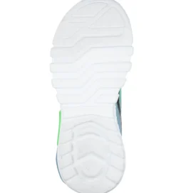 Blinkesko*Skechers Sko m. Lys - Dezlo - Sort/Blå/Lime