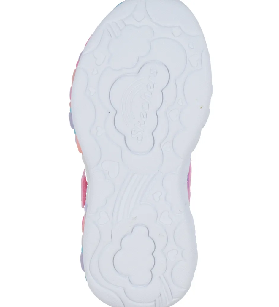 Skechers Sko m. Lys - Eternal Heart Lights - Lys Pink/Multi