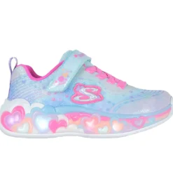 Skechers Sko m. Lys - Eternal Heart Lights - Blå/Multi