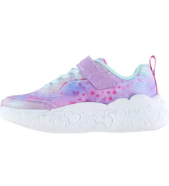 Sneakers|Børnesko Og Babysko*Skechers Sko m. Lys - Heart Lights - Purple