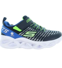 Blinkesko*Skechers Sko m. Lys - Twisty Brights - Navy/Blue