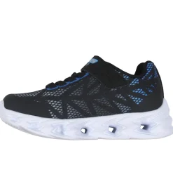 Blinkesko*Skechers Sko m. Lys - Vortex 2.0 - Black/Blue