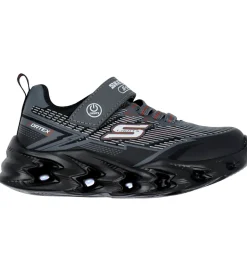 Blinkesko*Skechers Sko m. Lys - Vortex 2.0 - Black/Charcoal