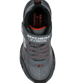 Blinkesko*Skechers Sko m. Lys - Vortex 2.0 - Black/Charcoal