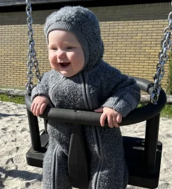 Børn Smallstuff - Køredragt m. Lynlås - Grey Melange