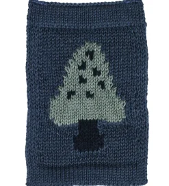 Smallstuff Strikket Flag - Svamp - Blå Motiv