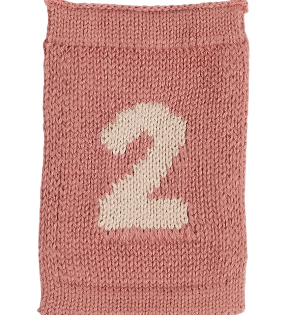 Flagranker|Dekoration*Smallstuff Strikket Flag - 2 - Rosa Tal
