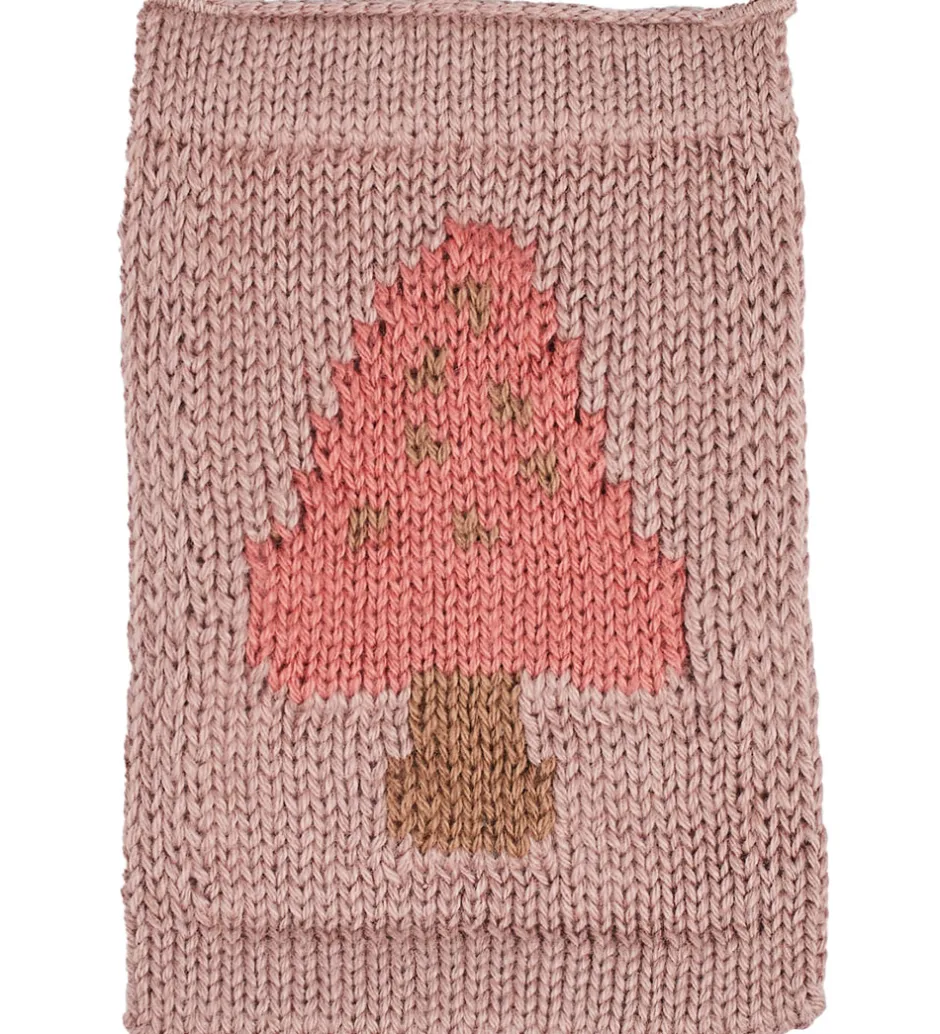 Flagranker*Smallstuff Strikket Flag - Svamp - Rosa Motiv
