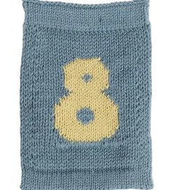 Flagranker|Dekoration*Smallstuff Strikket Flag - 8 - Blå Tal