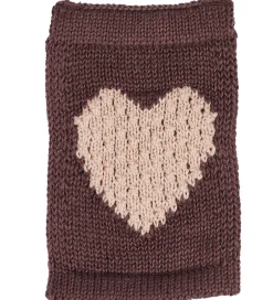 Flagranker*Smallstuff Strikket Flag - Hjerte - Rosa Motiv