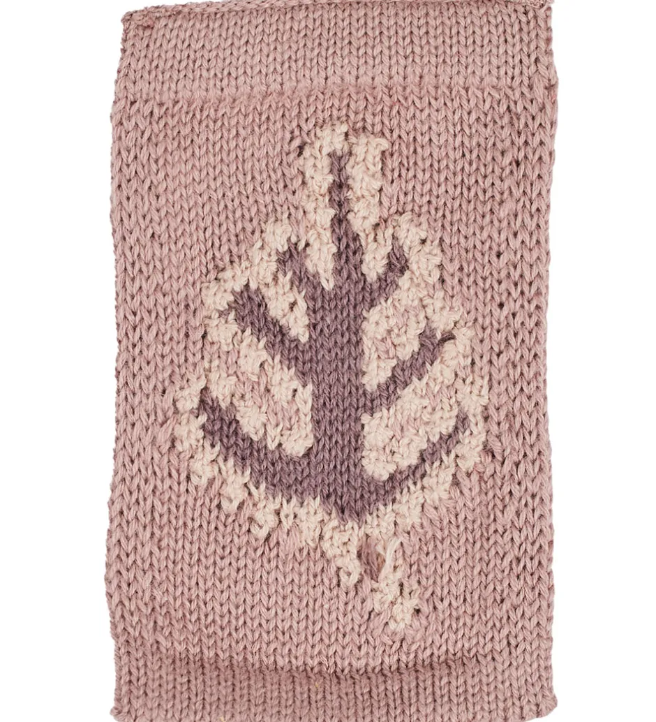 Smallstuff Strikket Flag - Blad - Rosa Motiv